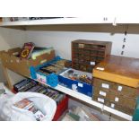 9 BOXES / CONTAINERS OF WATCH MAKERS TOOLS & ACCESSORIES