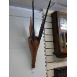 WOODEN STYLISED ANTELOPE HEAD