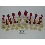 IVORY CHESS SET, 1930s NASSAU PURCHASE