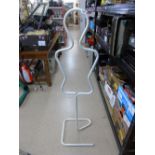 METAL, FLOOR STANDING, SHAPED COAT STAND