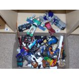 BOX OF TOYS INCLUDING TRANSFORMERS