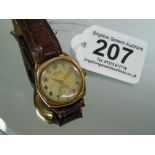 ROTARY SUPER SPORTS 9 CT GOLD GENTS WATCH