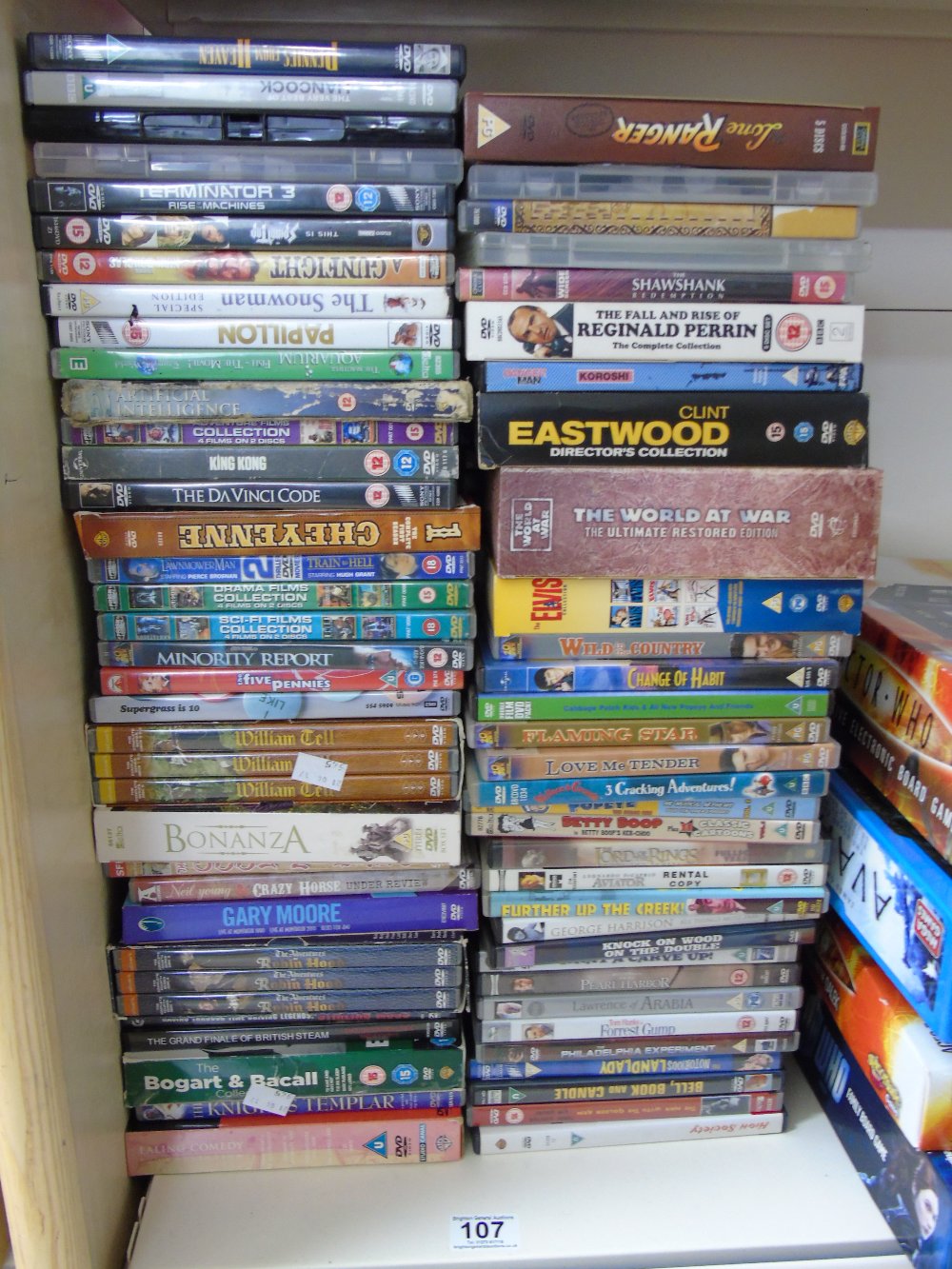 QUANTITY OF DVDs