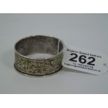 HALL MARKED SILVER NAPKIN RING 11.49 GRAMS