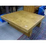 ART DECO STYLE BIRDS EYE MAPLE COFFEE TABLE