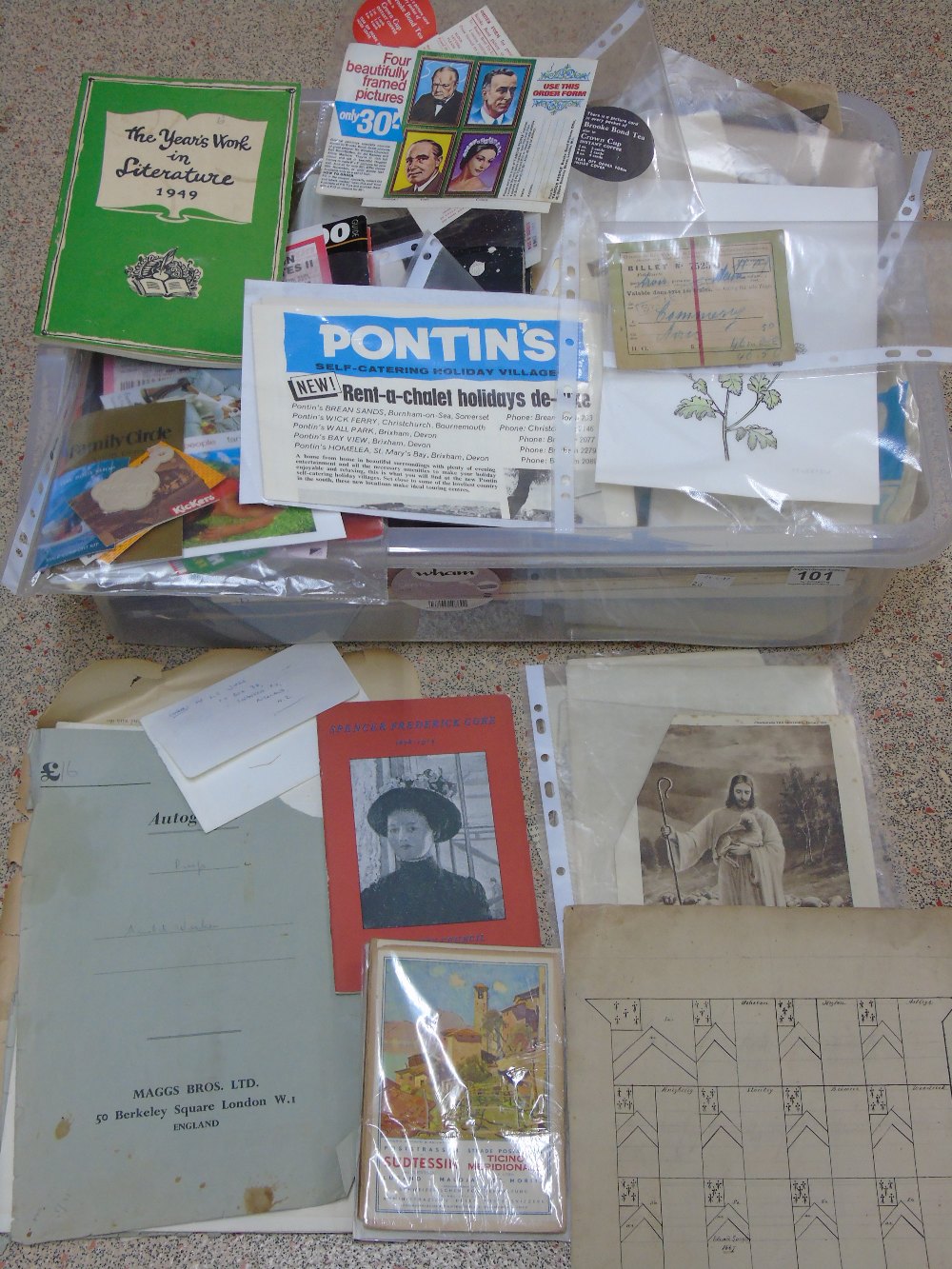 BOX OF EPHEMERA