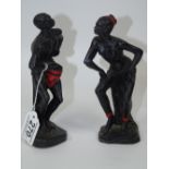 PAIR OF AFRICAN FIGURES