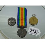 WW1 MEDALS, 1914-1918 WAR MEDAL, 1914-1919 VICTORY MEDAL, BOTH STAMPED 2 LIEUT H.A.MILES & THE