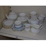 QUANTITY OF CHINA,INCLUDING ROYAL ALBERT BELINDA, ROYAL WORCESTER CONTESSA & WEDGWOOD WHITEHALL