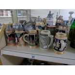 LARGE COLLECTION OF STEINS