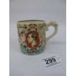 DAME LAURA KNIGHT BURGHLEIGH WARE CORONATION MUG 1937