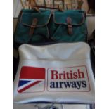 BRITISH AIRWAYS FLIGHT BAG + 1 OTHER