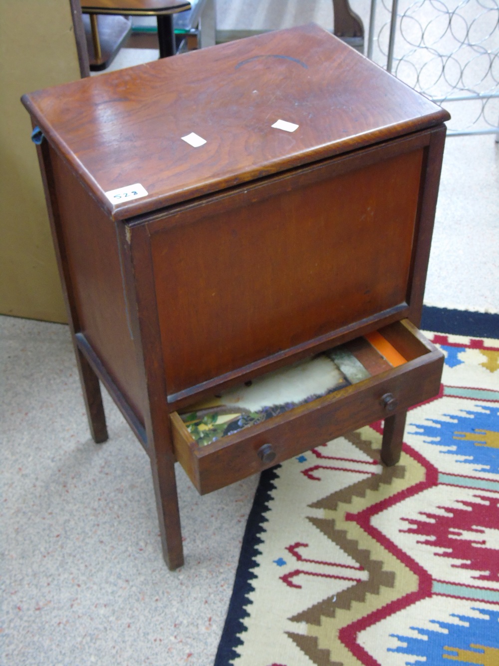 OAK SEWING CABINET