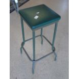 INDUSTRIAL GREEN STOOL