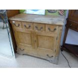 VICTORIAN PINE CUPBOARD 100W X 52D X91H CMS