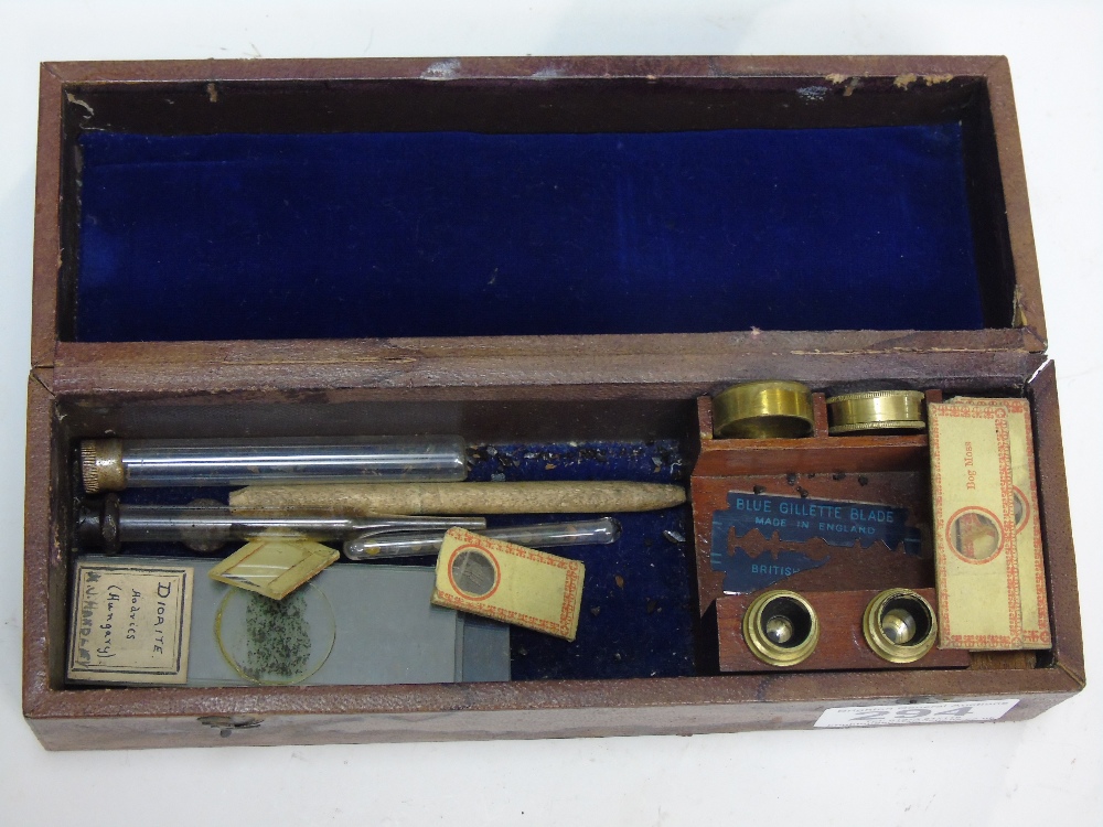 ANTIQUE BOXED DRUM MICROSCOPE - Image 2 of 5