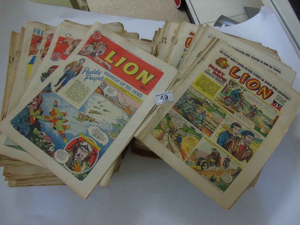 LARGE QUANTITY OF LION COMICS LATE 1950s & 1960s