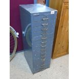 BISLEY 15 DRAWER GREY METAL FILING CABINET