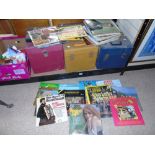 LARGE QUANTITY OF ALBUMS / VINYL + 9 RECORD CASES