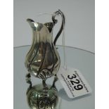 VICTORIAN HALL MARKED SILVER JUG 1880-81 8 CMS HIGH 70 GRAMS