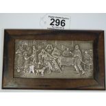 ANTIQUE PLAQUE, DUTCH SILVER HALL MARK