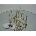 HALL MARKED SILVER TOAST RACK 42.17 GRAMS