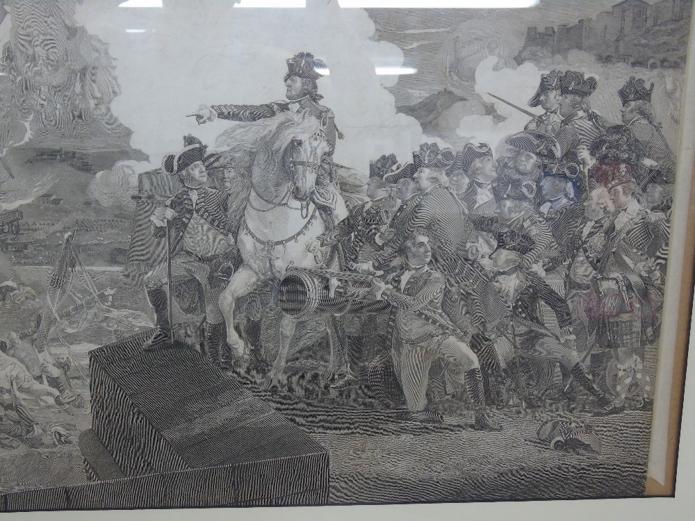 FRAMED & GLAZED ETCHING OF A NAVAL BATTLE - Image 2 of 2