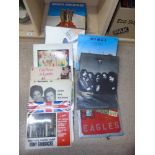 QUANTITY OF ALBUMS / VINYL, INCLUDING FRANKIE GOES TO HOLLYWOOD, THE EAGLES, BON JOVI