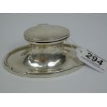 HALL MARKED SILVER INKWELL