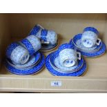 QUANTITY OF MID VICTORIAN SECESSIONIST BLUE & WHITE CHINA