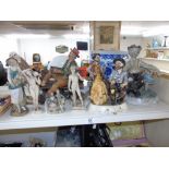 QUANTITY OF FIGURINES INCLUDING CAPODIMONTE