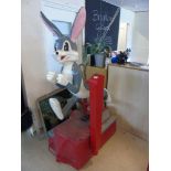 VINTAGE COIN OPERATED FAIRGROUND RIDE-ON BUGS BUNNY