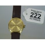 18 CT GOLD LONGINES GENTLEMANS WATCH, WORKING ORDER