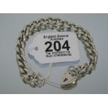 HALL MARKED SILVER BRACELET 35.30 GRAMS