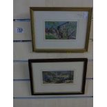 PAIR OF FRAMED PRINTS OF COUNTRY SCENES