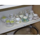 MIXED LOT OF CHINA INCLUDING SHELLEY AND POOLE