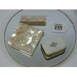 VICTORIAN MOTHER OF PEARL CALLING CARD CASE & PURSE