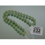 14 CT GOLD & JADE NECKLACE