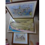 LIMITED EDITION PRINT NATIONAL CRICKET CHAMPIONS LEAGUE 2001 + 2 OTHERS