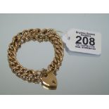 9 CT GOLD BRACELET 18.51 GRAMS