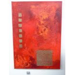 'RED HOT' ABSTRACT PAINTING BY ALEXANDRA BEX