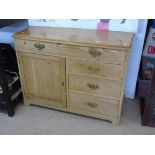 PINE CUPBOARD WITH 4 DRAWERS