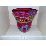 MURANO STYLE GLASS VASE