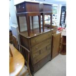 CHEST OF DRAWERS & 2 BEDSIDE CABINETS
