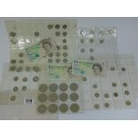 QUANTITY OF COINS INCLUDING 3 X £5.00 BANK NOTES
