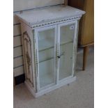 PAINTED DISPLAY CABINET