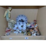 QUANTITY OF COLLECTABLES INCLUDING WADE AND POOLE POTTERY