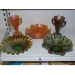 COLLECTION OF CARNIVAL GLASS