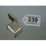 HALL MARKED SILVER VESTA 18.76 GRAMS