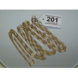 9 CT GOLD CHAIN NECKLACE 19.61 GRAMS